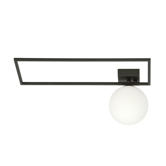 Lampa Sufitowa IMAGO 1A Czarny/Opal