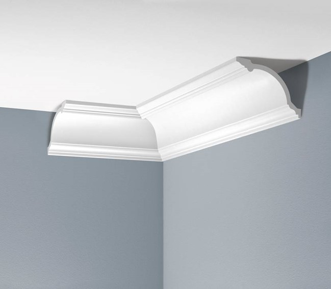 Listwa Gzymsowa Gładka LGG-19 240 cm Biały