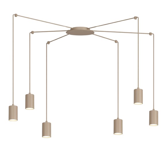 Lampa Wisząca TRAKER 6 Beżowy