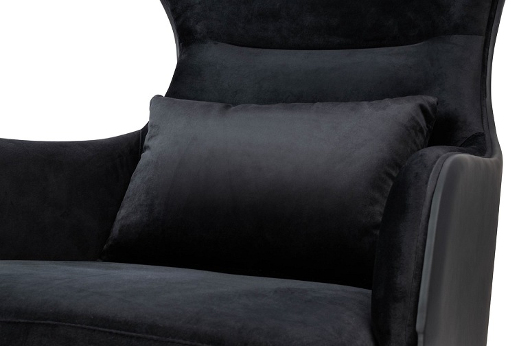 Fotel HAMPTON Velvet Czarny