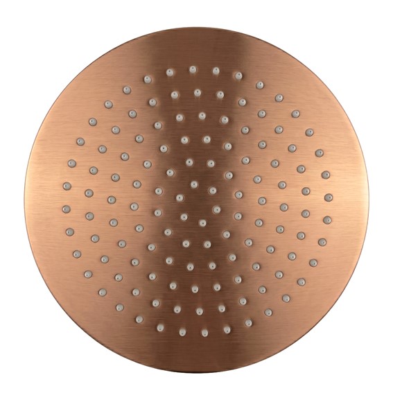 Deszczownica Okrągła JS-P014BRG 25cm Miedź Szczotkowana