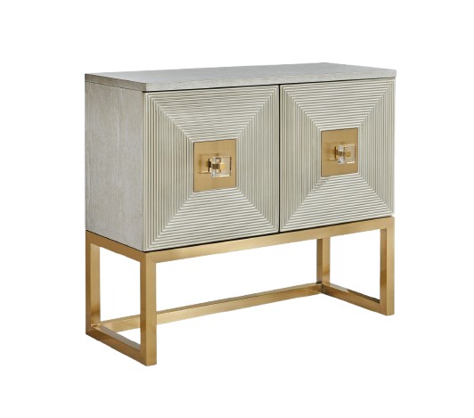 Komoda STILIG ST363 Beżowy/Złoty