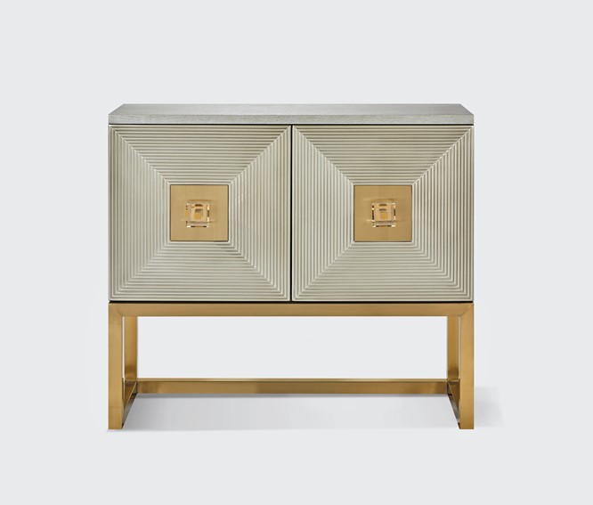 Komoda STILIG ST363 Beżowy/Złoty