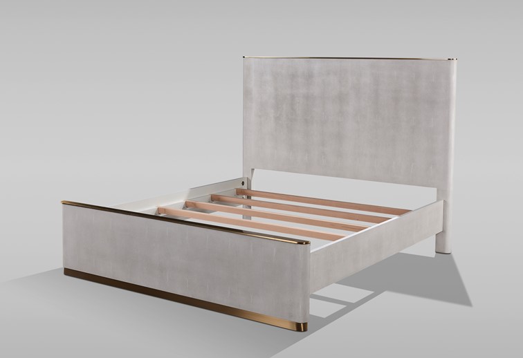 Łóżko Tapicerowane STILIG ST890Q 160x200cm Kremowy/Szary