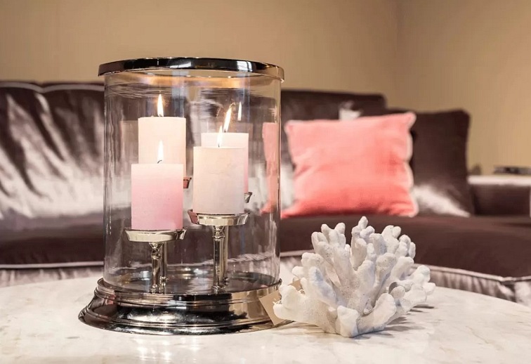 Świecznik HURRICANE EVI 4 Srebrny