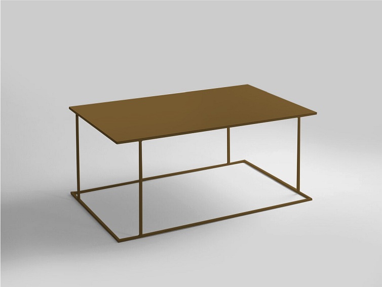 Stół Kawowy Walt Metal 100x60 Złoty