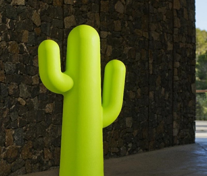 Lampa ogrodowa Kaktus Pancho Limonkowa, LED zasil. przewodowe