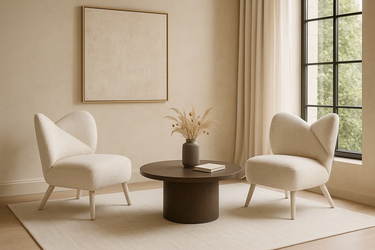 Fotel LEITH LET82B Beżowy