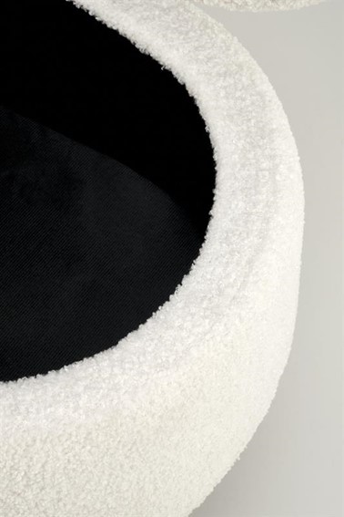 Ławka z Funkcją Pojemnika AVEIRO Czarny/Kremowy