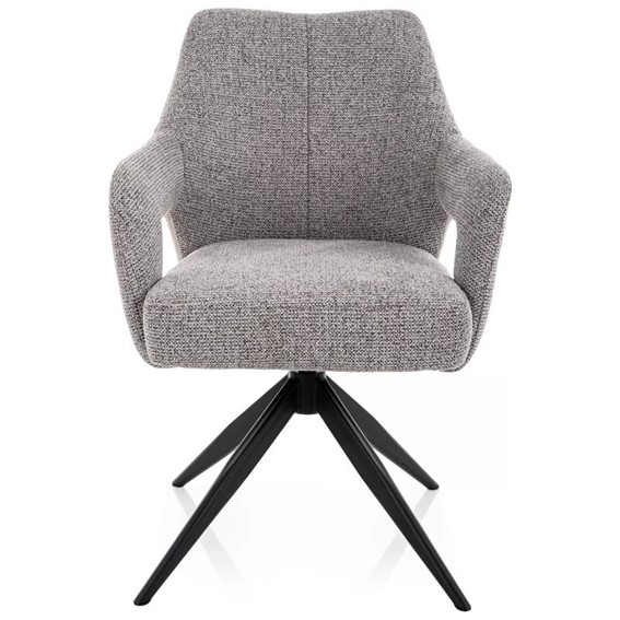 Krzesło OLSEN Noelle Szary/Czarny Mat