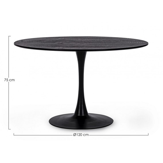 Stół Jadalniany BLOOM fi120 Czarny