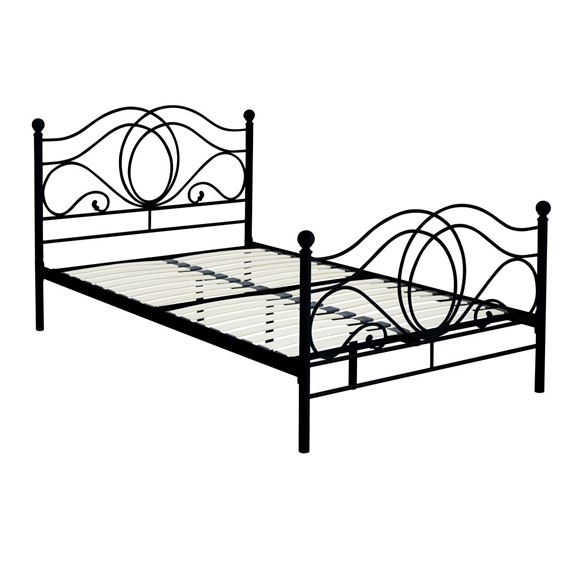 Łóżko Metalowe LM3-FX 120x200 Czarny