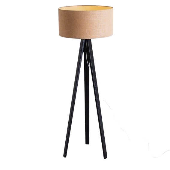 Lampa Podłogowa MASALA JUTE FLOOR Czarny