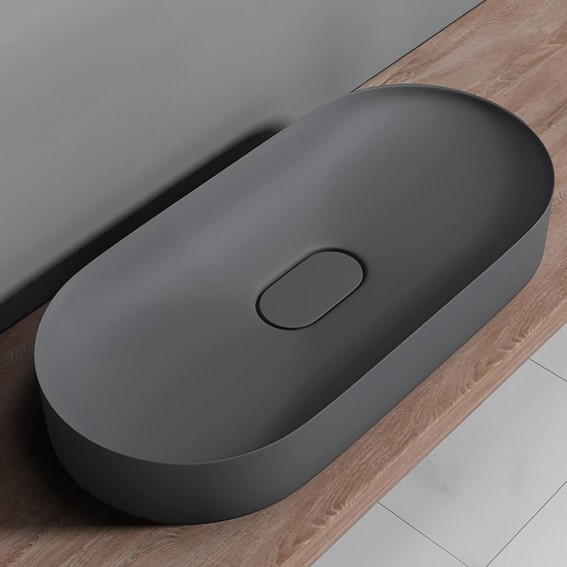 Umywalka Nablatowa IRIS 71 Szary Mat