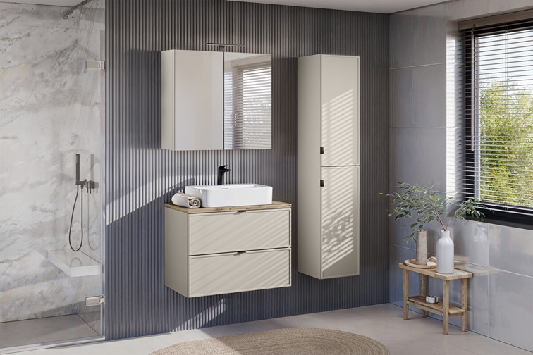 Szafka z Lustrem BELLA Kaszmirowy Mat