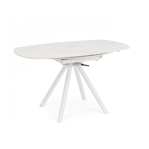 Stół Ogrodowy RAUNI Rozkładany 87-135 Biały