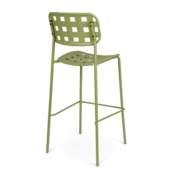 Krzesło Barowe Ogrodowe CLOVER Zielony