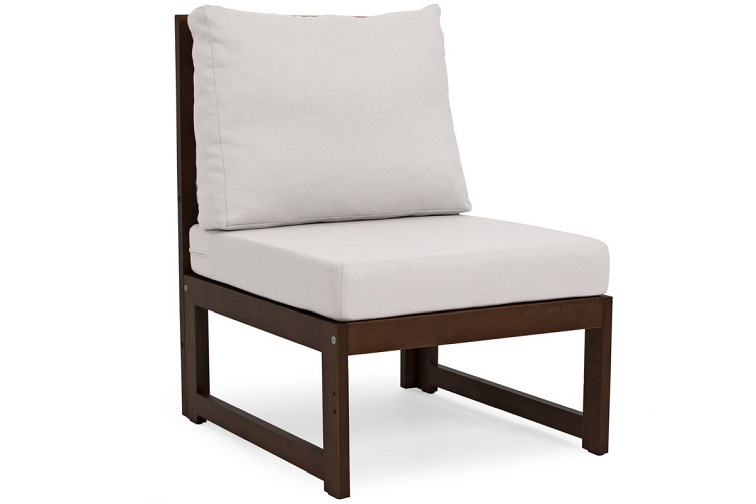 Sofa Ogrodowa MALTA 2-Osobowa Ciemny Brązowy/Szary