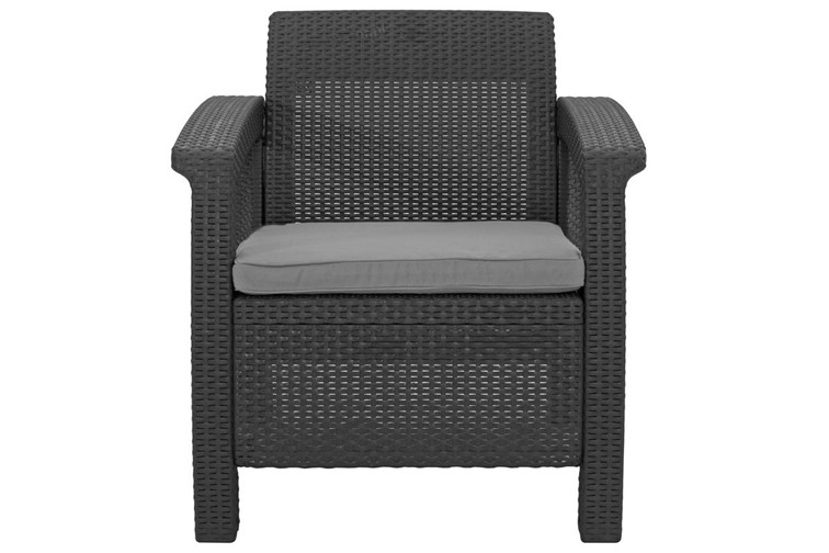 Zestaw Ogrodowy Corfu Lyon Quattro 4-Osobowy Grafit