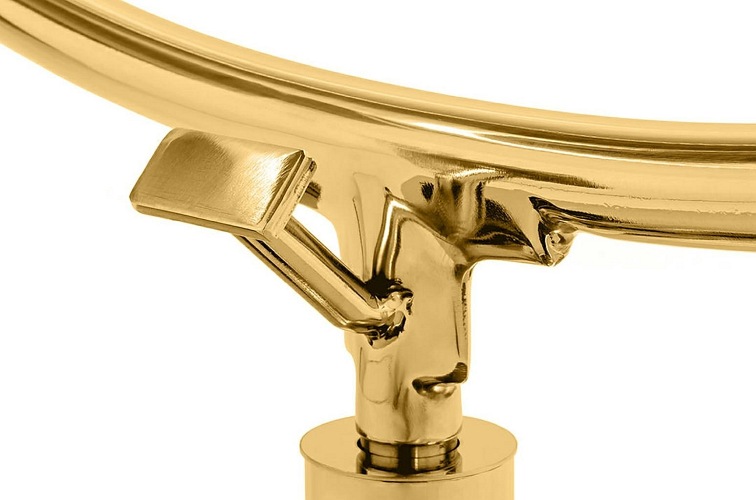 Fotel BUBBLE STAND 2 Czarny/Złoty