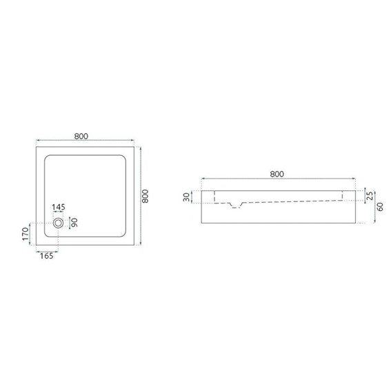 Kabina Prysznicowa CITY 80x100cm Miedź Szczotkowany