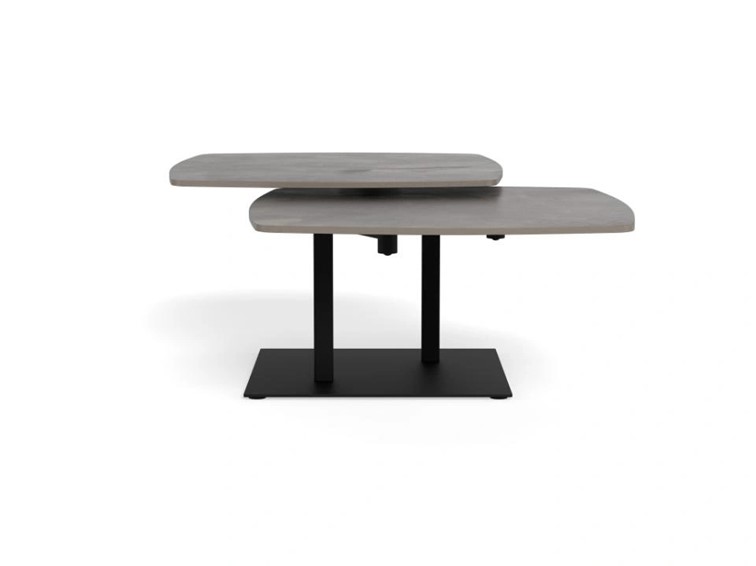 Stół CARBALLO 122x70 Szary/Czarny