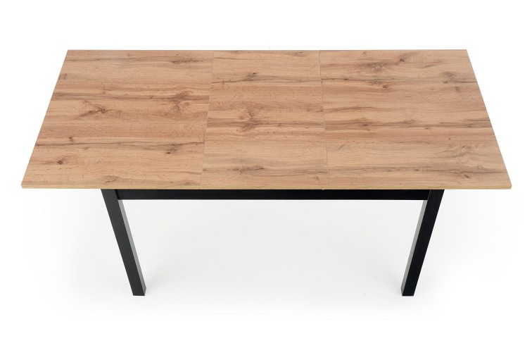 Stół Rozkładany Greg 74x124 Dąb Wotan/Czarny