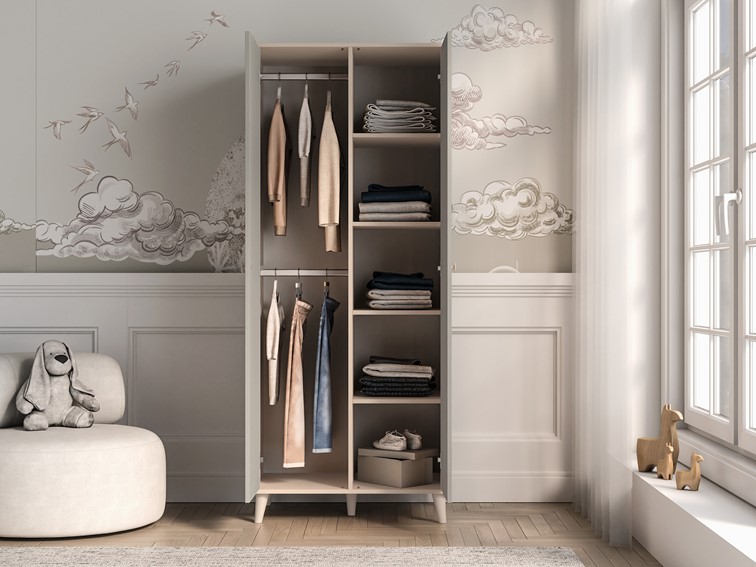 Szafa MEVEL 02 Beżowy/Szary