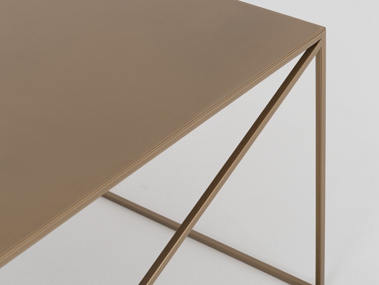 Stół Kawowy Memo Metal 100x60 Złoty