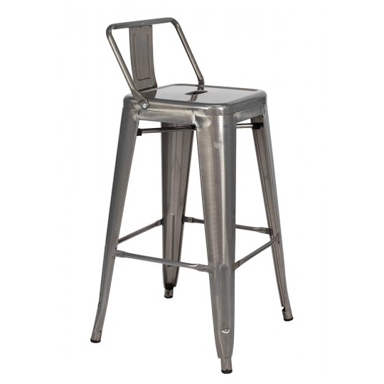 Krzesło Barowe TOWER BACK 66 Szary