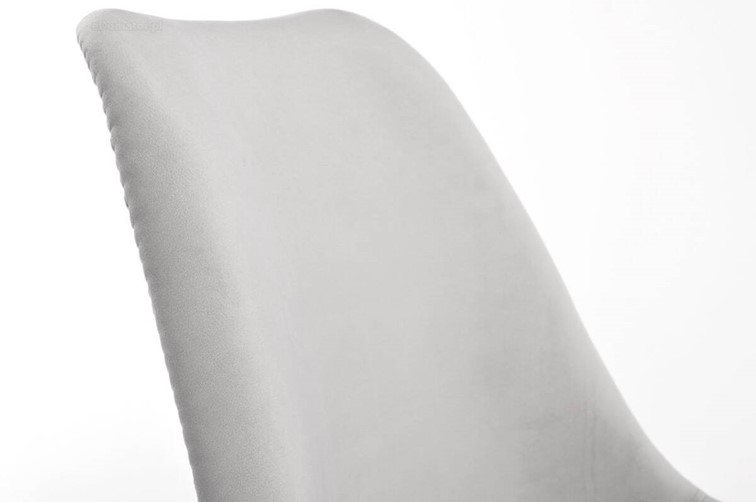 Krzesło BOLONIA LUX Welur Brązowy/Szary