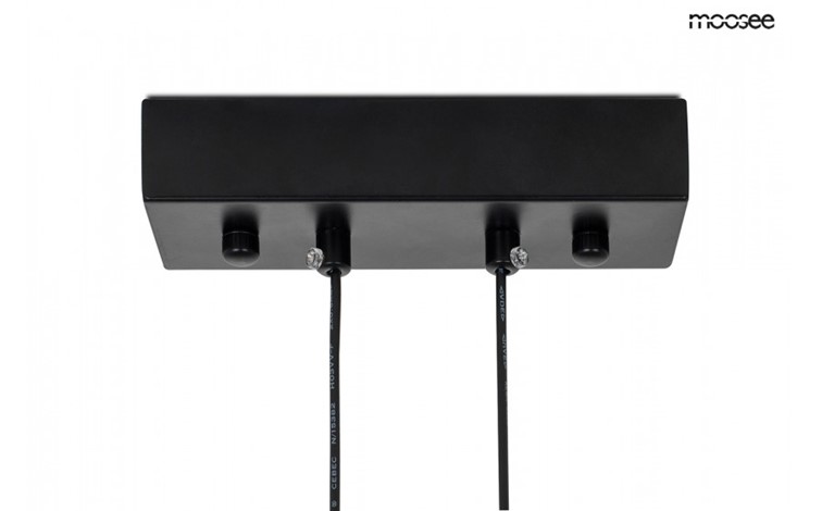 Lampa Wisząca ALURE LINE TWIN 90 Czarny/Transparentny