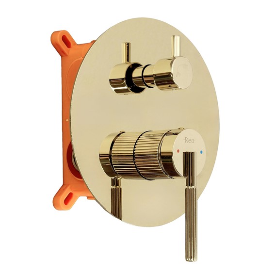 Zestaw Natryskowy Podtynkowy ARGON JS-622711G + Box Złoty