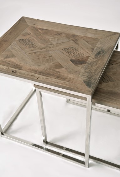 Zestaw Stolików GLAMOUR GL1538/39 Brązowy/Szary