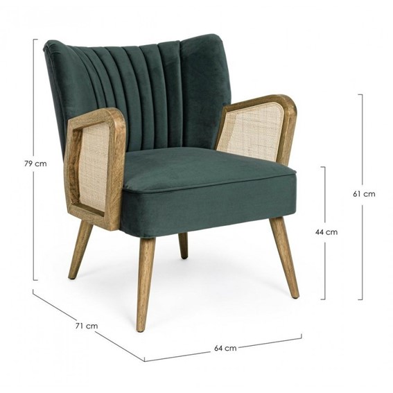Fotel VIRNA Zielony