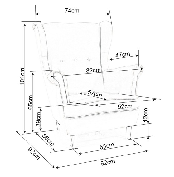 Fotel LORD Velvet Zielony Bluvel 78