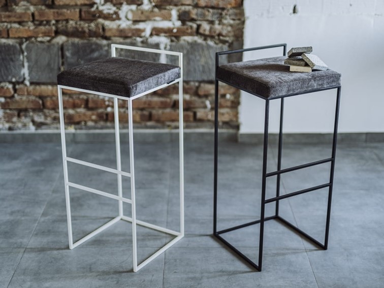 Stołek Barowy DISI Chmura Burzowa/Czarny