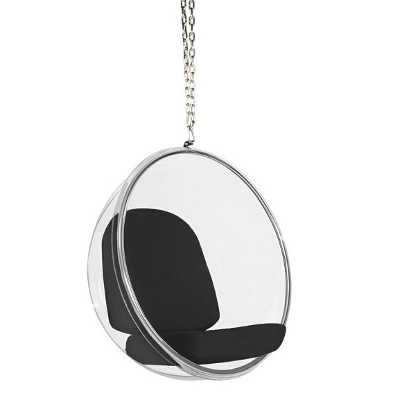 Fotel wiszący BUBBLE poduszka Czarna