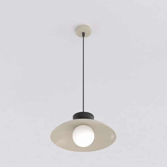 Lampa Wisząca MULAN 1 Beżowy/Czarny