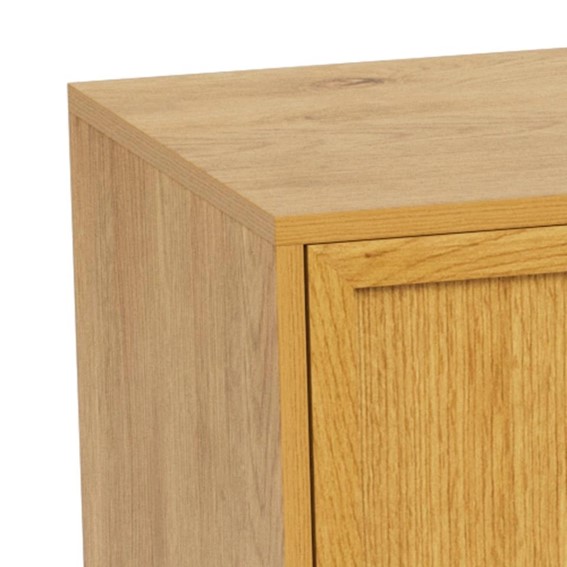 Komoda PALMDALE 158 cm Dąb Naturalny/Czarny