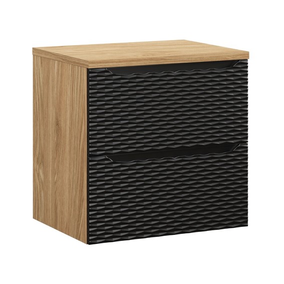 Zestaw Meblowy OCEAN 60cm Czarny Mat/Dąb Olejowany