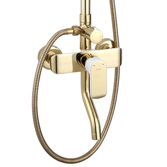 Zestaw Natryskowy MY1805-77WG BLOOM Złoty/Biały