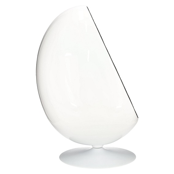 Fotel OVALIA CHAIR Biało-Czarny