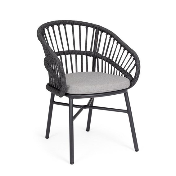 Krzesło Ogrodowe ODIVELAS Czarny