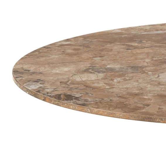 Stół MALTA fi90 Brązowy/Beżowy