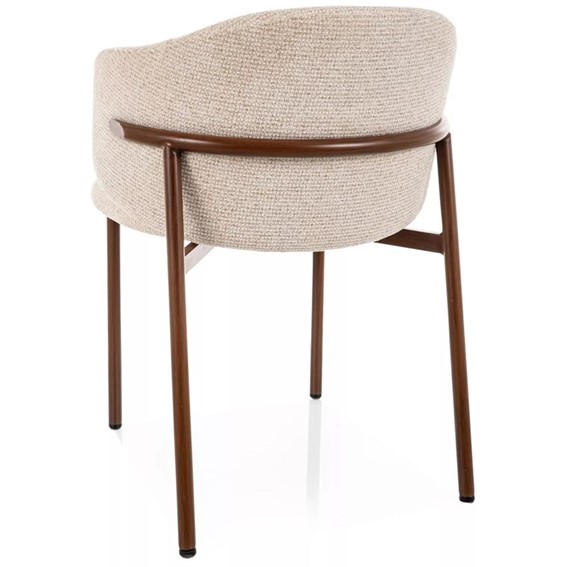 Krzesło OSAKA D Jasny Beż/Orzech