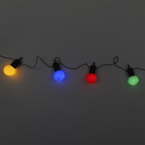 Girlanda OGRODOWA Żarówkowa 20 LED Kolorowa
