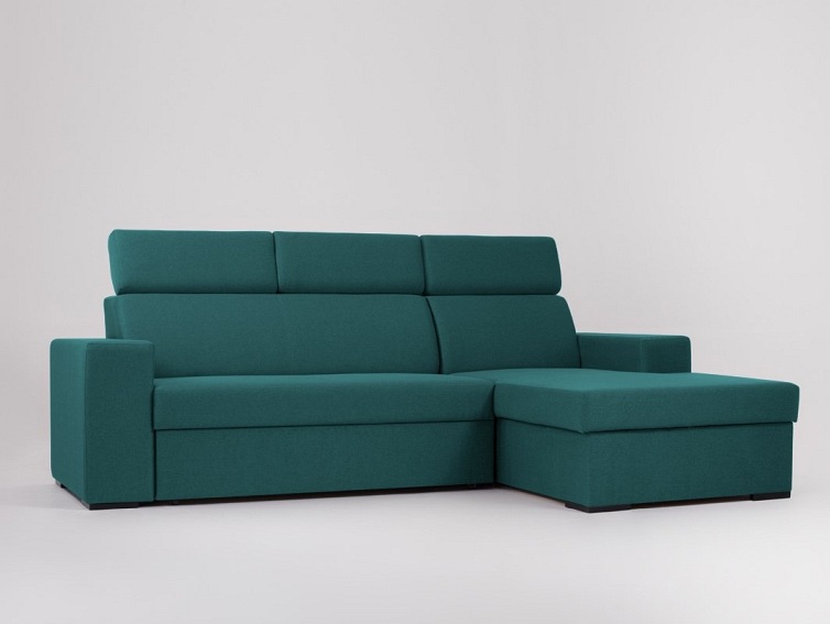 Narożnik Rozkładany Atlantica P 250x160 Morskie Fale/Orzech