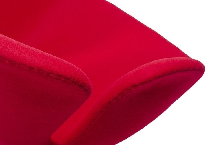 Fotel SWAN Wool Premium Czerwony