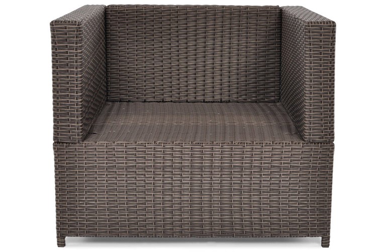 Fotel Ogrodowy MALAGA z Technorattanu Brązowy/Beżowy